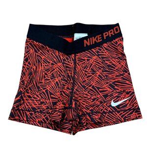 Nike Pro Red/Black Womens Compression Shorts XS